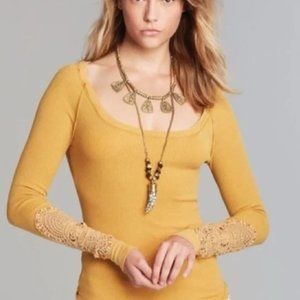 Free People We The Free Synergy Cuff Mustard Thermal